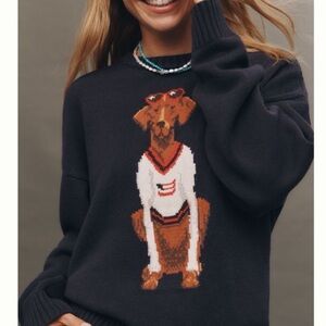 NWT Anthropologie Porridge Jolene Crew Neck Americana Sweater